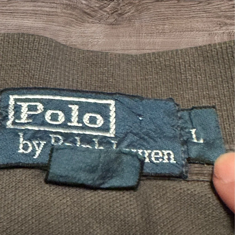 Polo Ralph Lauren‎ Mens Brown Polo Shirt Y2K Early 2000s Cotton Classic